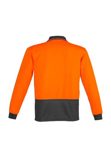 Picture of Syzmik, Unisex Hi Vis Basic Spliced L/S Polo